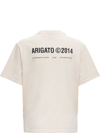 Axel Arigato Beige Cotton T-shirt With Logo