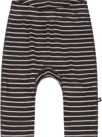 Molo Grey Trouser For Baby Kids With Stripes