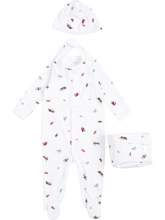 Polo Ralph Lauren Coordinated White Cotton Set With Multicolor Print