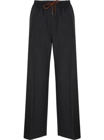QL2 Black Wool Tilde Pants