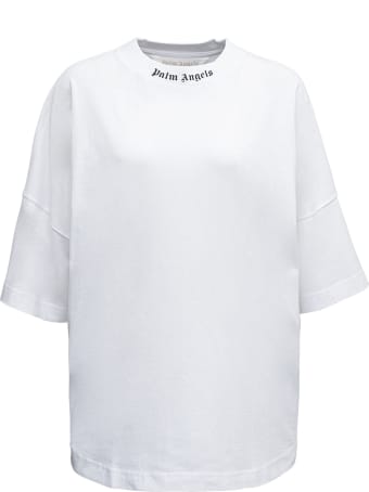 Palm Angels White Classic Logo Cotton T-shirt