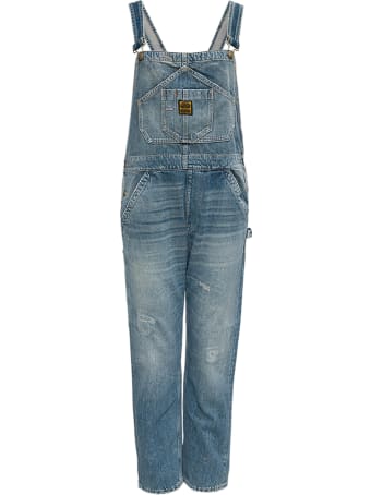 Washington Dee-Cee Denim Dungarees With Logo