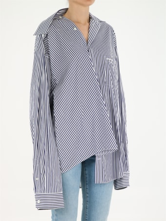 Balenciaga Twisted Striped Shirt