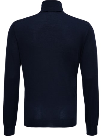 Lardini Blue Wool And Silk Sweater