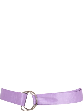 Caroline Bosmans Lilac Belt For Girl With Bow
