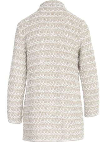 Anneclaire Lurex Bicolour Coat