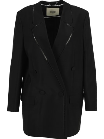 Fendi Black Mohair Jacket