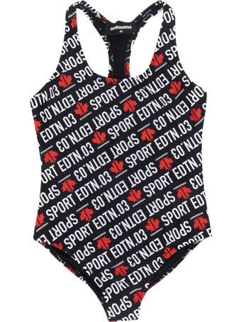 Dsquared2 Black One-piece Swimsuit