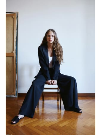 Amotea Mia Blazer In Black Opale