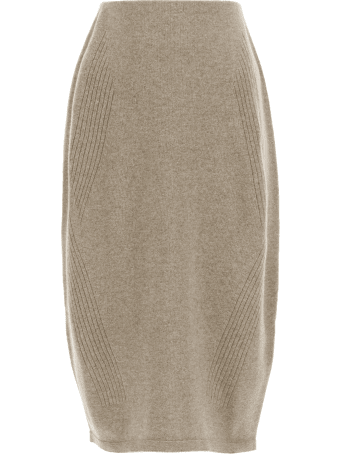 Low Classic Wool And Cachemire Pencil Skirt