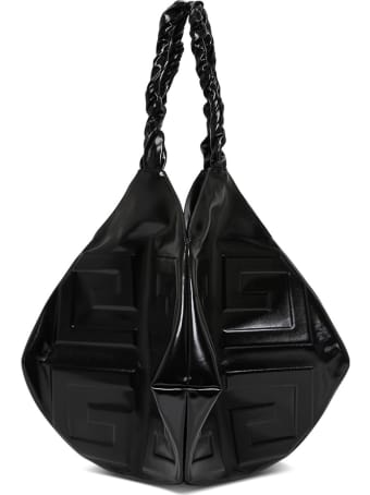 Givenchy Balle Large Handbag In Black Leather With Logo