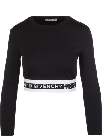 Givenchy Logo Band Cropped Top