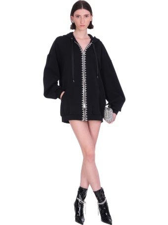 AREA Sweatshirt In Black Polyamide