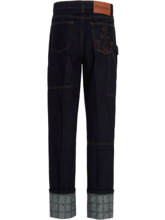 J.W. Anderson 'logo Grid Turn Up Workwear' Jeans