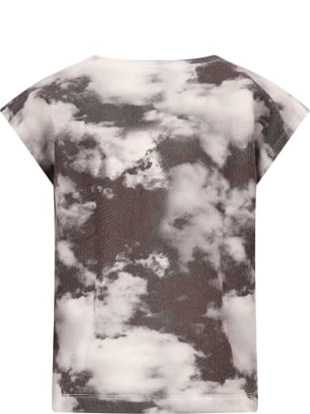 Goganga Black T-shirt With Grey Clouds
