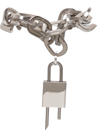 Givenchy G Link Lock Bracelet With Padlock