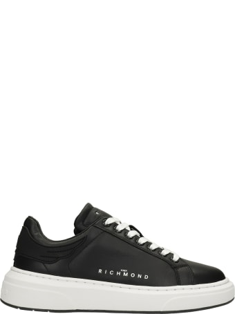 John Richmond Sneakers In Black Leather