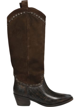 Coral Blue Texan Boot