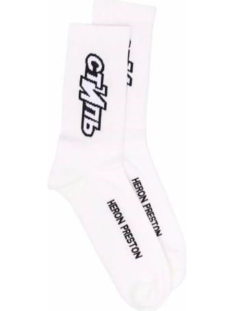 HERON PRESTON Ctnmb Long Socks In Stretch Terry Cloth