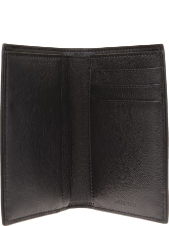 Balenciaga Man Black Cash Vertical Wallet