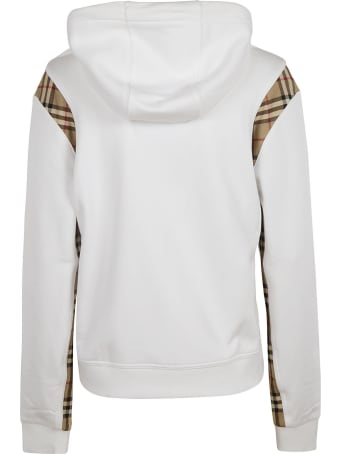 Burberry Check Detail Hoodie