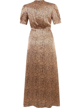 Saloni Printed Silk Dress