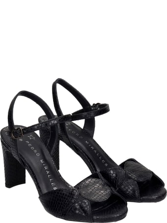 Pedro Miralles Sandals In Black Leather