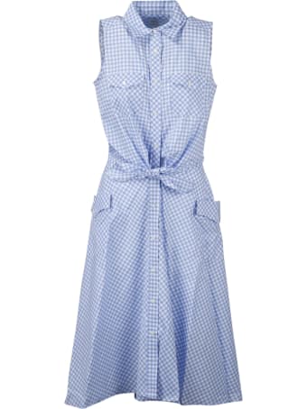Sara Roka Checked Chemisier Dress