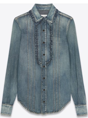 Saint Laurent Western-style Denim Shirt