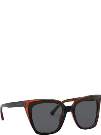 Emporio Armani Emporio Armani Ea4127 Shiny Black & Yellow Havana Sunglasses