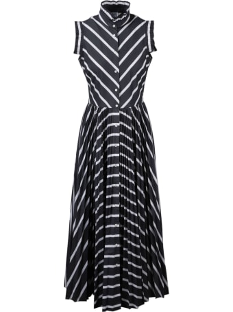 Sara Roka Striped Chemisier Dress