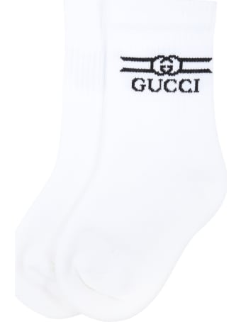 Gucci White Socks For Kids