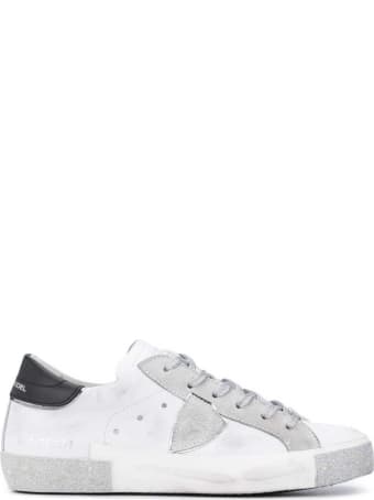 Philippe Model Leather Sneakers With Logo