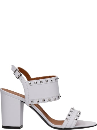 Via Roma 15 Sandals In White Leather