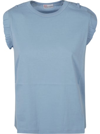 RED Valentino Ruffle Applique Sleeveless T-shirt