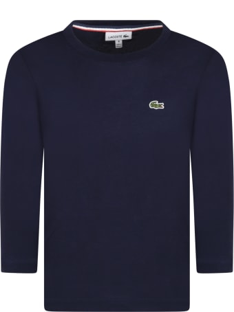 Lacoste Blue T-shirt For Boy With Iconic Crocodile