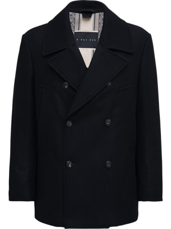 D DOT DUE Torino Double-breasted Black Jacket