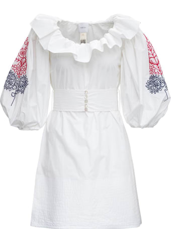 Patou Volume Embroidered Cotton Dress