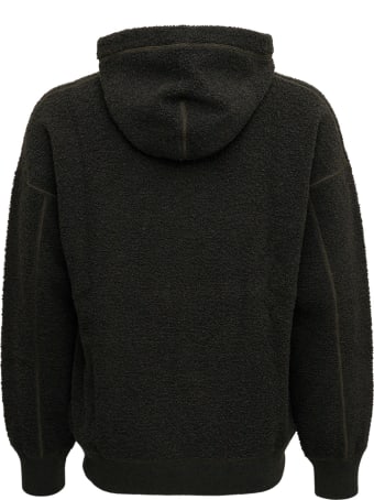 Ten C Green Merinos Wool Hoodie