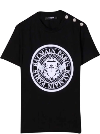 Balmain Black Teen T-shirt