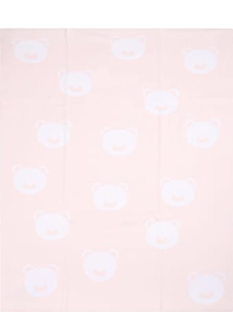 Little Bear Pink Blanket For Baby Girl With Bears