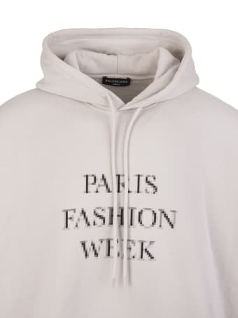 Balenciaga Unisex Grey Fashion Week Shrunk Oversize Hoodie