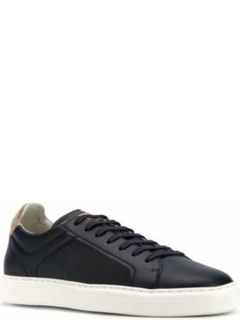 Brunello Cucinelli Sneaker In Pelle Blu Mzubtsj233cv291