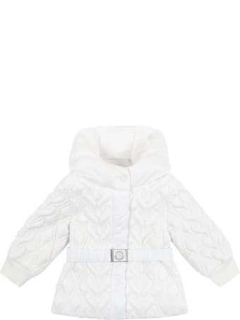 Moncler White ''suher'' Jacket For Baby Girl