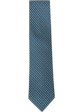 Eddy Monetti Flower Motif Print Neck Tie
