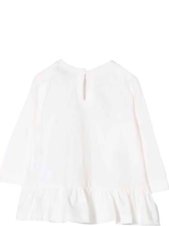 Monnalisa White Baby Girl Maxi T-shirt