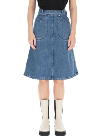 Kenzo Denim Midi Skirt