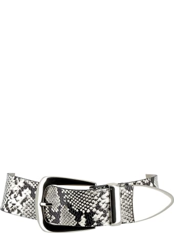 B-Low the Belt White/silver Belt