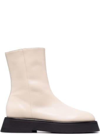 Wandler Rosa Ivory Leather Boots