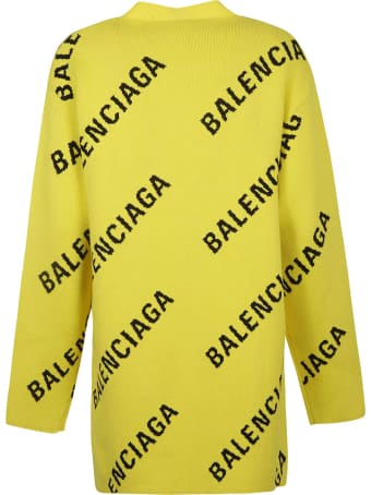 Balenciaga Logo Knit Cardigan